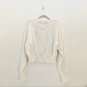NWOT Free People Too Good Pullover Mock Neck Sweater White
